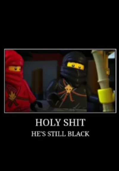 He’s still black