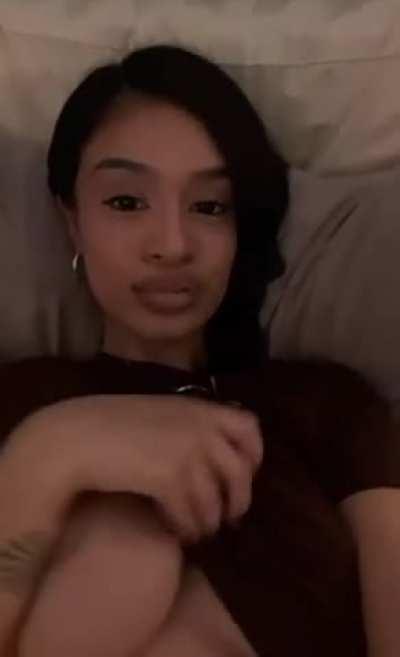 cute face, perfect breast