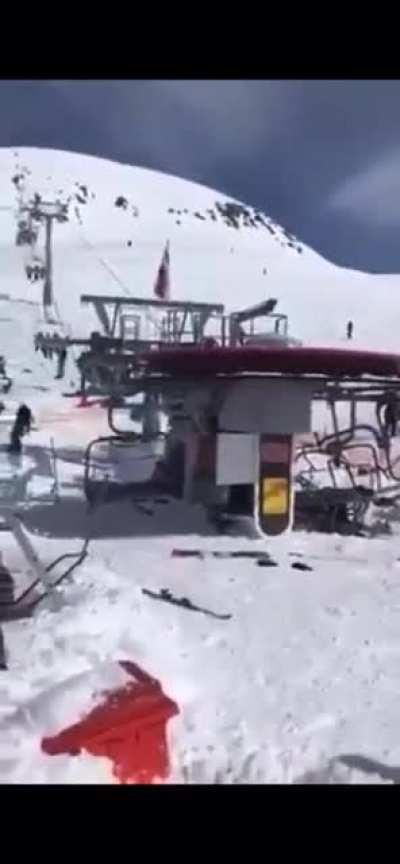 Chairlift goes haywire