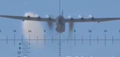 scary flying gunship