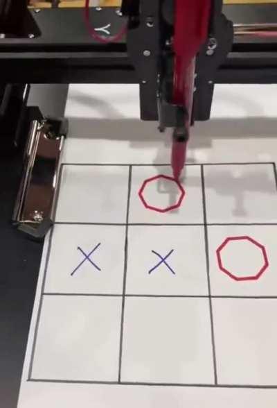 Robot thinking outside the box.