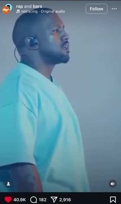 RAP is posting Kanye edits 😭🙏