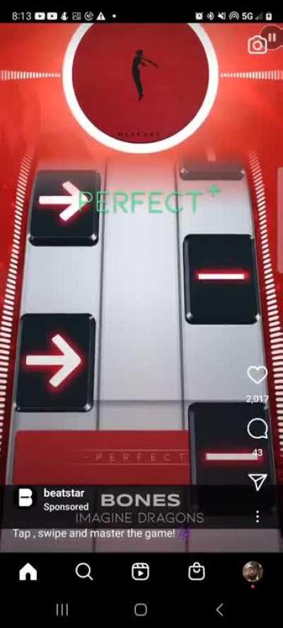 my instagram reels are tweaking bruh 🗿