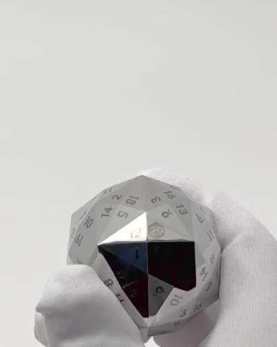120-sided d20, stainless steel