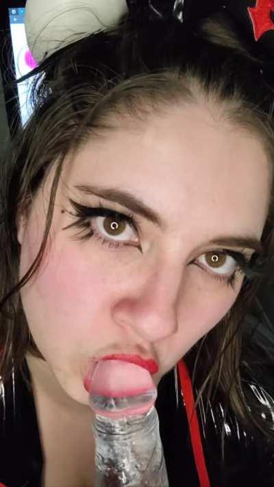 POV your insurance approved Succubus for you today. Now let her suck and fuck the hell out of you and into her 😉