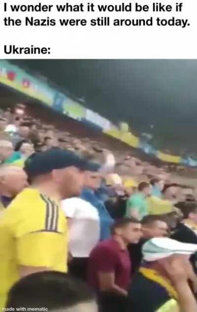 What a strange way to communicate “Glory to Ukraine”