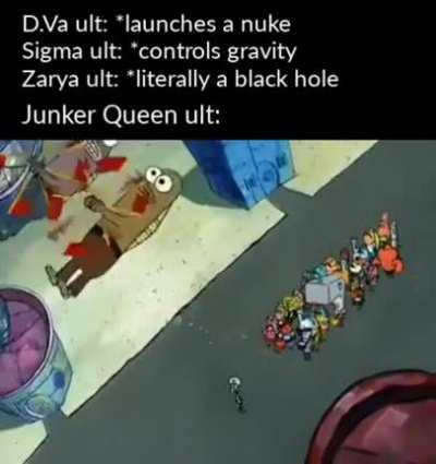 Rampage seems pretty powerful if it could reach PharMercy