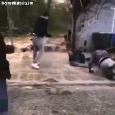 Best way to break up a fight