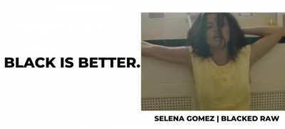 Selena Gomez for Blacked Raw. What black male talent would you like to see Selena take on?