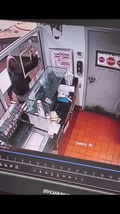 Jerk who throws a drink gets a swift rebuttal