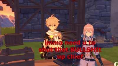 Hu Tao goes to the bread bank