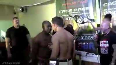 UFC pre-fight staredown