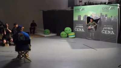 John Cena is surprised by a fan