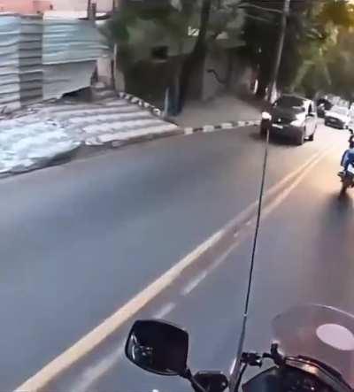 Police Chase on a Bike