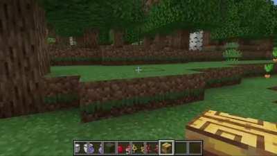 I created a moving items and blocks texture pack