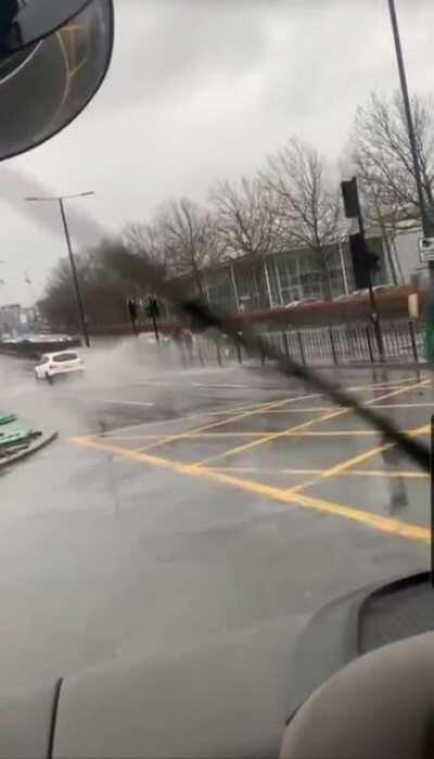 Standing next to a civil engineering masterpiece.