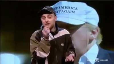 Sometimes when I’m sad I just watch this vid of Mac roasting Trump 