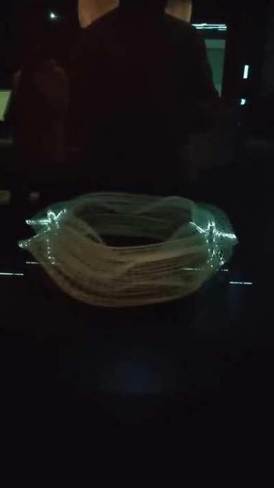 Dancing light sculpture