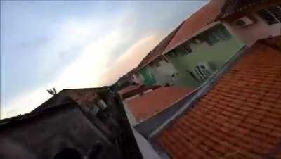 Skydiver misses his drop zone.