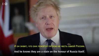 A Message From Boris Johnson To All Russians
