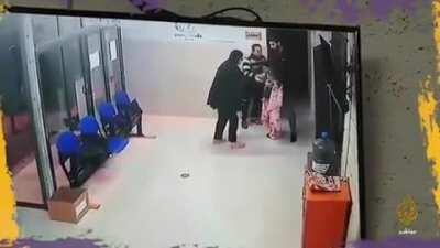 Video of a Palestinian doctor saving the life of a child, who arrived at the ER in critical condition due to airway obstruction