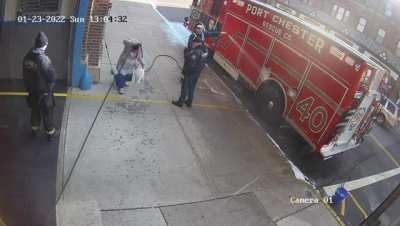 Don’t you hate it when firemen block the way?