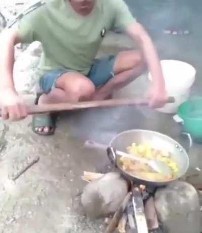 Cardápio de hoje, bicuda na comida 😋