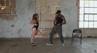 Ballerina's first hip-hop lesson ends predictably.