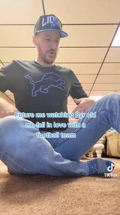 Future me watching 8 year old me fall in love with a football team