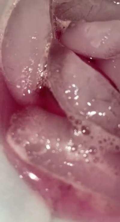 I don’t know why Tris turns Schweppes foam this color but 🤷🏻‍♂️🤞🏼🧬