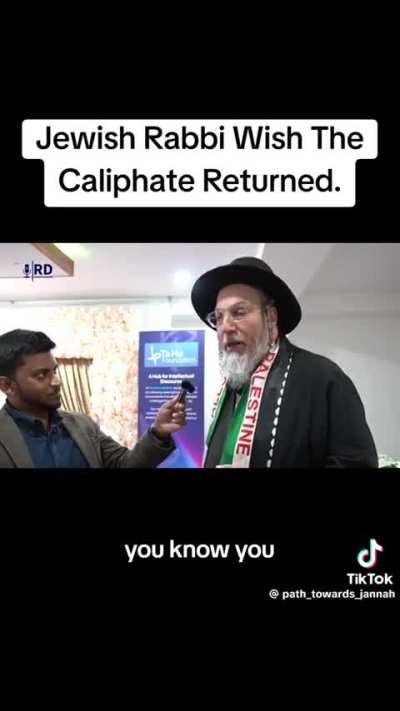 Jewish Rabbi wants the Return of the Caliphate
