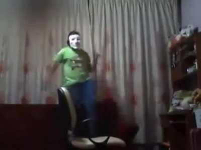 He did that harlem shake...