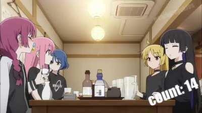 every time kikuri drinks alcohol with drink counter so you can drink along with her