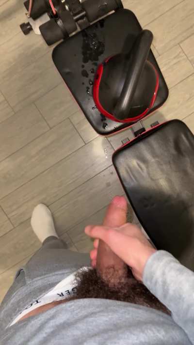 11 cumshots. Almost got caught cumming on gym equipment [30]