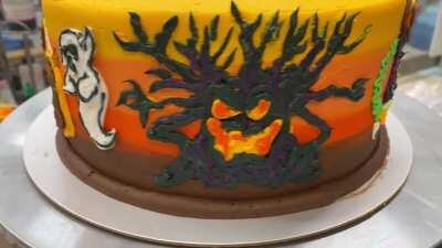 I made this (and Eye of Cthulhu cupcakes) for my son’s upcoming 8th birthday! He is obsessed with Terraria and I hope I did it justice.