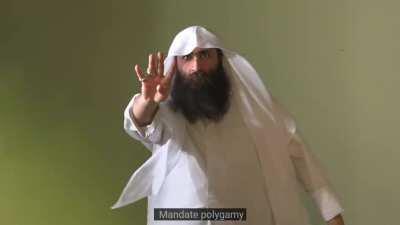 A parody for an elect ad if it's in a muslim country