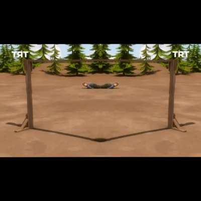 Keloğlan tarlayı kurtarıyor