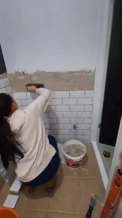 Watching DIY Tile Install 