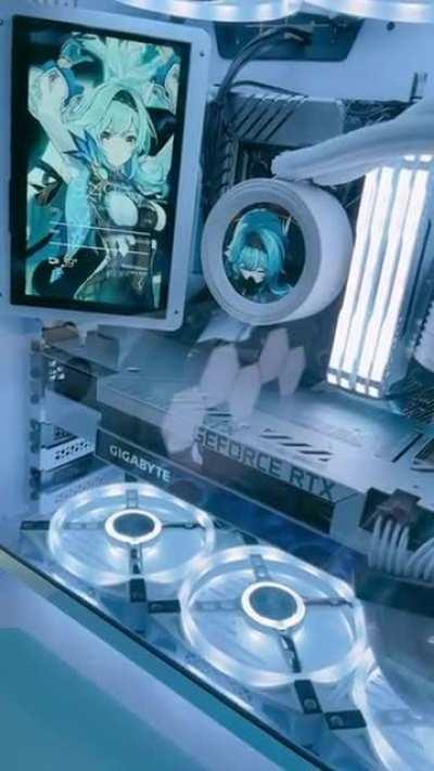My Eula-themed PC Setup ❄️