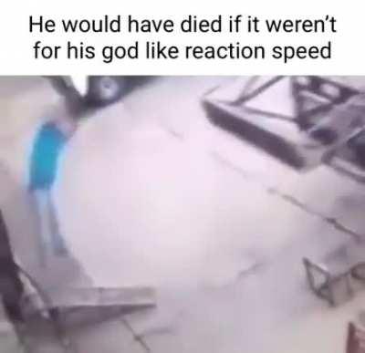 insane reaction time