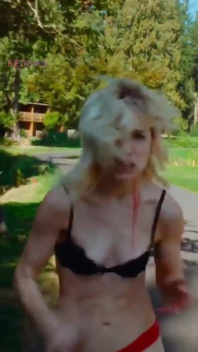 Willa Fitzgerald runs away in her undies