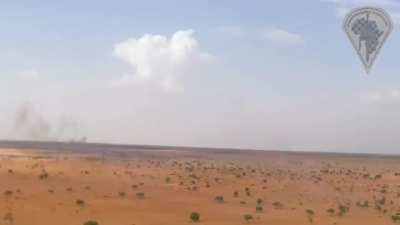 Russian Africa Corps footage of helicopter attacks in Mali