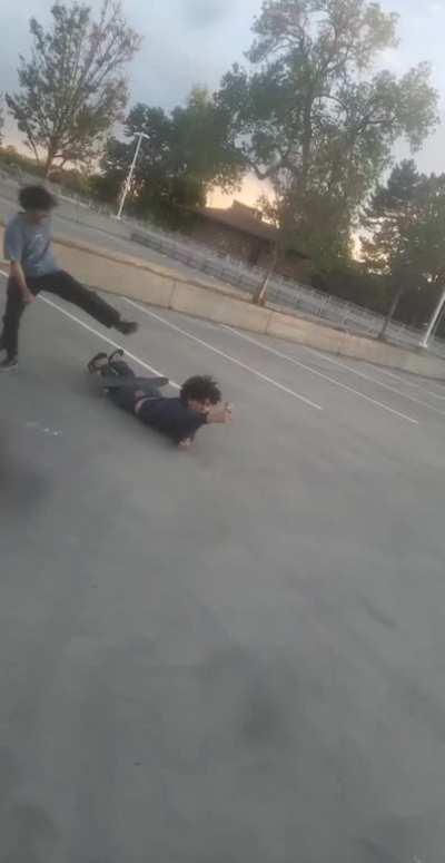 Showing off skate skills after quarantine