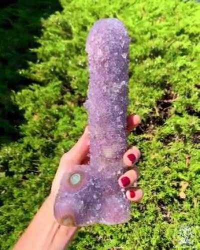 This amethyst stalactite