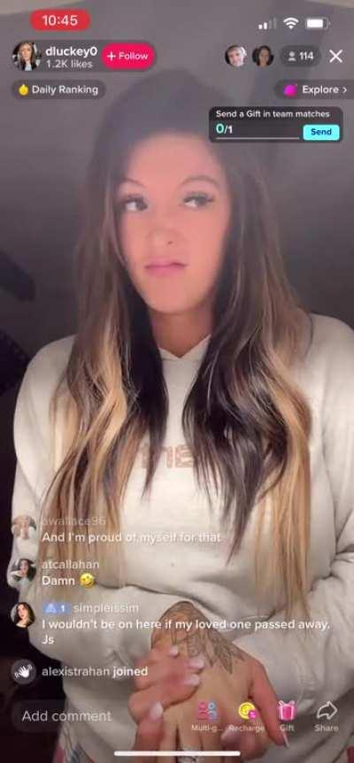 Not dusty des making fun of someone’s dad passing away and their mental health like wtf…? and people in the comments that was supporting this GET SOME HELP!!!!!!let’s her her canceled! Livinluckey on TikTok 🤦‍♀️