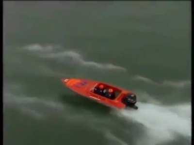 He is really good at driving a boat LOL