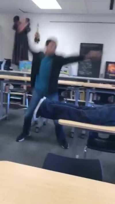 The hand really does come down like a two-by-four