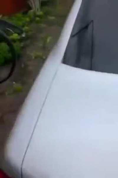 It couldn’t reach the tire..