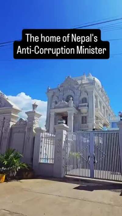 Why corrupt Nepalese official private house have their 