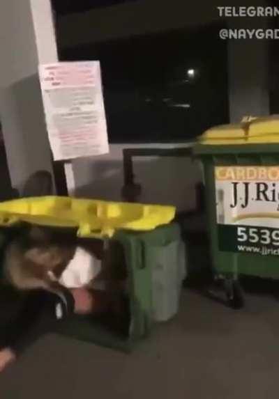 HMC while I pee in the dumpster....nsfw